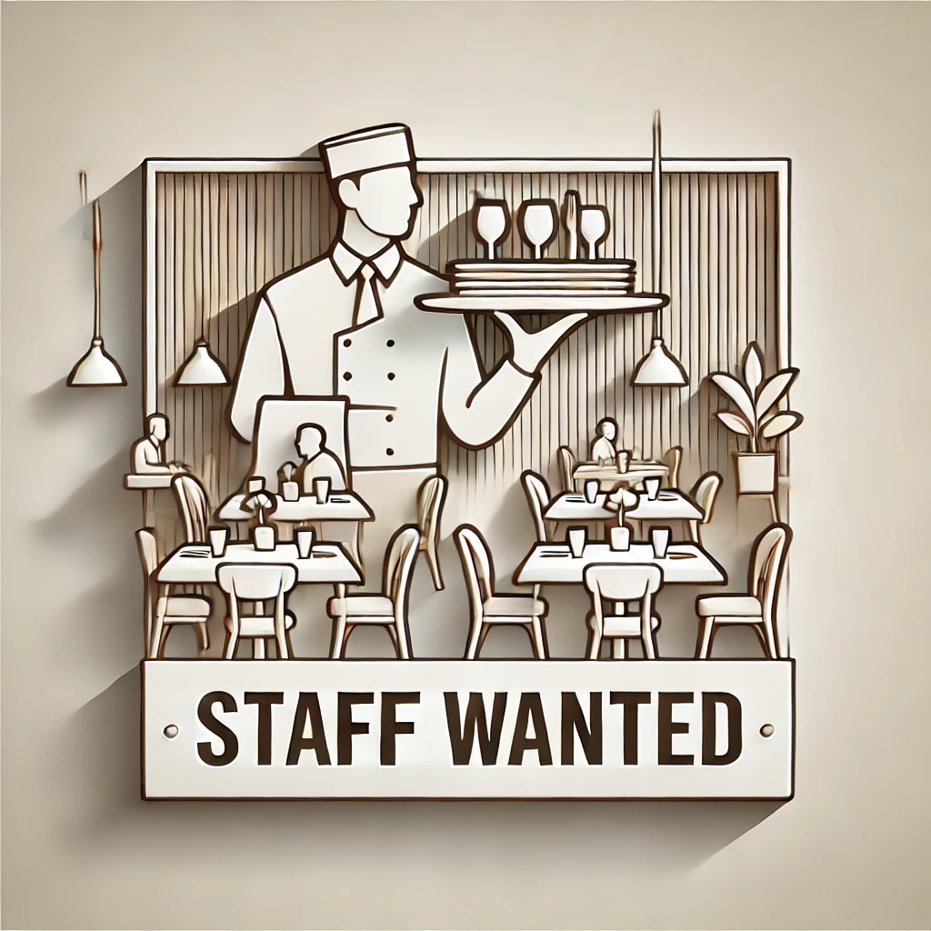 飲食店で人手不足が原因で回らない